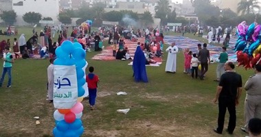حزب الدستور يحتفل بالعيد مع أهالى بورسعيد