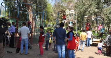 حدائق خضراء وبلاج مفتوح فى أول أيام العيد بالقناطر الخيرية