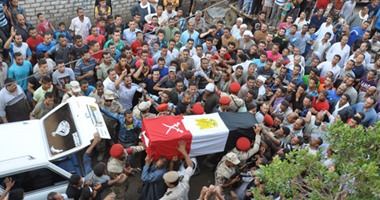 اليوم.. تشييع جثمان مجند بالفيوم استشهد فى حادث إرهابى بسيناء