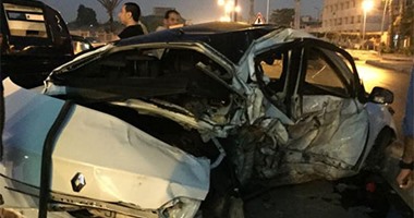 مصرع 3 أشخاص وإصابة 5 فى تصادم سيارتين بـ"صحراوى أسيوط الغربى"