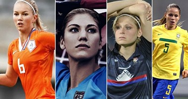 بالصور.. أجمل 15 لاعبة فى مونديال سيدات 2015