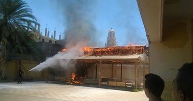 السيطرة على حريق هائل بحظيرة ماشية بالمنوفية