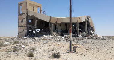 ننشر فيديو للوحدة المحلية فى"السبيل" بالعريش بعد تدميرها على يد"بيت المقدس"