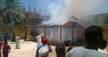 الحماية المدنية تسيطر على حريق بورشة ميكانيكا فى الشرقية