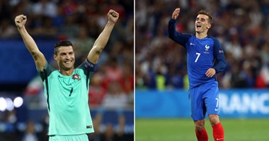 يورو 2016.. ملخص ما قدمه الثنائى رونالدو وجريزمان قبل النهائى