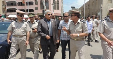 مدير أمن الغربية يتفقد خدمات تأمين المسجد الأحمدى