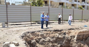 رئيس جامعة الفيوم يتابع سير العمل بالمنشآت الجديدة بالجامعة 