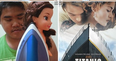 الفراغ يعمل أكتر من كده.. بالصور شاب يقلد بوسترات الأفلام بمعجون الأسنان