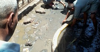 صحافة المواطن.. قارئ يرسل صورا لغرق منازل قرية الفشن بالمنيا فى مياه الصرف الصحى