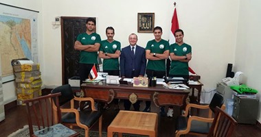 السفير المصرى بتزانيا يستقبل حكام أفريكانج وبطل غانا