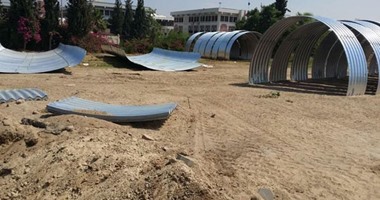 بالصور. .بدء تنفيذ نفق المشاة بجامعة قناة السويس