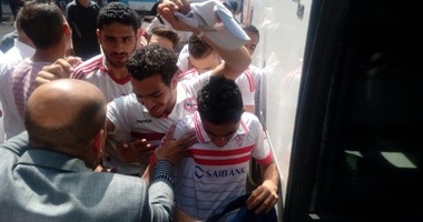 شاهد تفتيش جماهير الزمالك قبل التوجه لملعب بتروسبورت