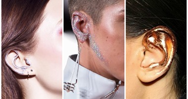 بعيداً عن الشفاة والعيون.. مكياج الآذن  بواسطة الـ GLITTERS أحدث  التقاليع 