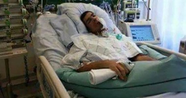 بالفيديو والصور.. "الشهيد الحى" النقيب مصطفى يسرى المصاب بشلل رباعى بين الحياة والموت بسبب الإهمال الطبى.. قناصة الإخوان أطلقوا عليه الرصاص.. وأسرته تطالب بعلاجه من "تلف فى المخ"