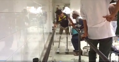 بالفيديو.. تدريب ضحايا القذائف بسيناء على استخدام الأطراف البديلة