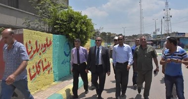 محافظ البحيرة يتفقد عمليات تجميل الطريق الزراعى السريع