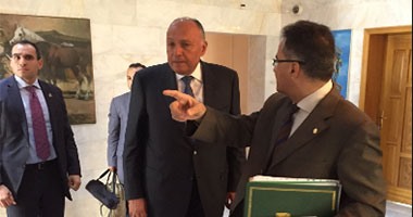بالصور.. سامح شكرى يفتتح مقر السفارة المصرية الجديدة فى بغداد