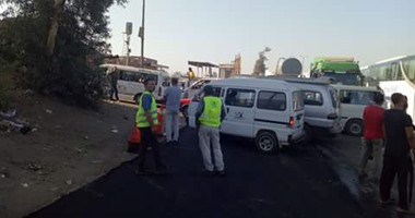 صحافة المواطن: بالصور.. انهيار كوبرى كفر أبو جمعة على "زراعى قليوب" 