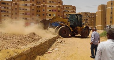 إزالة 16 حالة تعدى على أراضى الدولة بالمطرية ومصر القديمة فى القاهرة