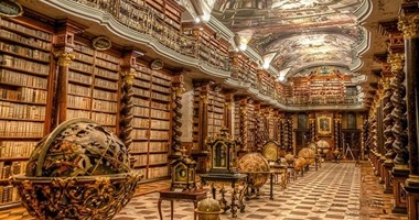 بالصور.. فنون معمارية فريدة جعلت مكتبةKlementinum من أجمل مكتبات العالم