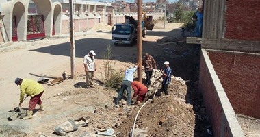 تجميل مدينة دسوق بكفر الشيخ  وإعادة رصف عدد من الشوارع