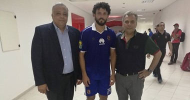 جابر نصار ينشر صور له مع نجوم الأهلى و"يول" بعد الفوز على الوداد المغربى