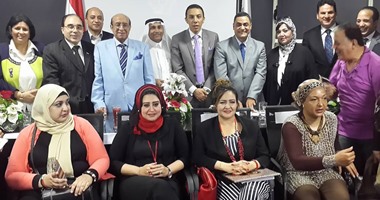 شريف الجيار وإكرامى الزغاط يفتتحان المركز الثقافى بالصندوق العالمى للتنمية