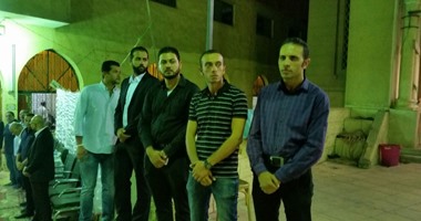 بالصور.. عمر السعيد وعمر بلبع وجمال العقاد فى عزاء فوقى فتوح