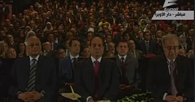 السيسى: "مصر ما تتحوجش لحد ومش هنام ولا ناكل حتى تاخد مكانها الحقيقى"