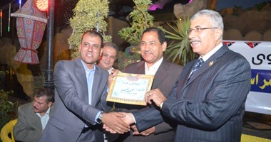 بالصور..محافظ الغربية ومدير الأمن يكرمان"اليوم السابع"بحفل إفطار رابطة الصحفيين