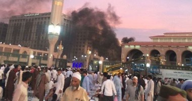 الصور الأولى لانفجار قرب الحرم النبوى بالمدينة المنورة