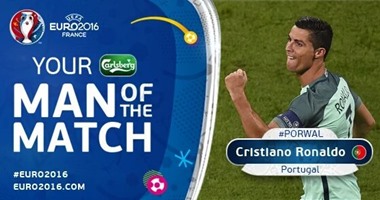 يورو 2016.. رونالدو أفضل لاعب فى مباراة البرتغال وويلز