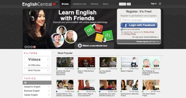 ننشر قائمة بأفضل مواقع تعلم الإنجليزية أون لاين مجاناً.. "PhraseMix" يعتمد على التعليم بالطريقة الفكاهية.. و"MyEnglishTeacher" يقدم مدرساَ لرواده.. و"Voice of America" يُعلمك النطق الصحيح