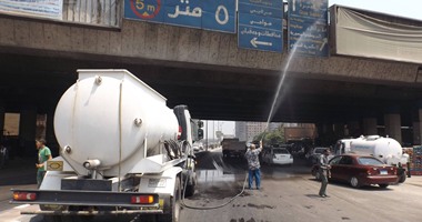 بالصور.. ننشر عمليات تنظيف محور "البحر الأعظم – المنيب" بالجيزة