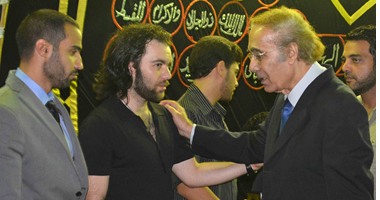 محمود ياسين وميرفت أمين وأحمد السقا وهنيدى فى عزاء نهاد رمزى