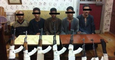 ضبط 8 بنادق آلية بحوزة 8 أشخاص فى حملة أمنية مكبرة بأسيوط