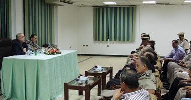 بالصور.. مدير أمن كفر الشيخ يجتمع بالقيادات ويؤكد على الأمن الشخصى