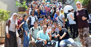 بالصور.. فريق "بلدنا أحلى بينا" يقيم مسابقة ثقافية فى مجمع الأديان