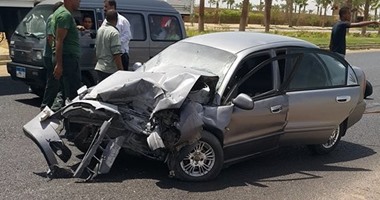 إصابة 4 أشخاص فى حادثى تصادم بالبحيرة