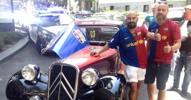 بالصور.. جماهير إسبانيا تحتل تبليسى قبل السوبر الأوروبى