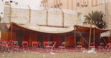 سرادقات أمام مكاتب الأحوال المدنية بدمياط لحماية المواطنين من الشمس