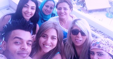 مى كساب تنشر صورة لها على "إنستجرام" مع زوجها أوكا فى "الصباحية"