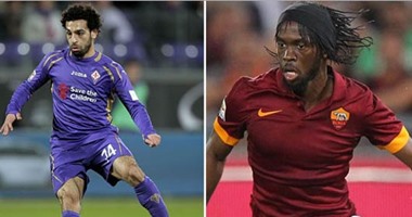 جيرفينيو باق مع محمد صلاح فى روما
