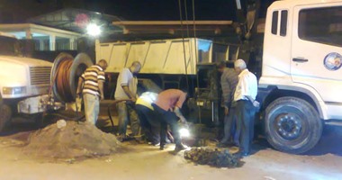 رئيس شركة مياه القناة: نواصل تطهير شبكة الصرف الصحى بحى ثان الإسماعيلية