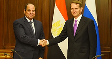 السيسى يلتقى رئيس مجلس النواب الروسى خلال زيارته لموسكو