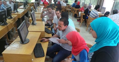 استمرار أعمال مكاتب التنسيق الإلكترونى بجامعة بنها