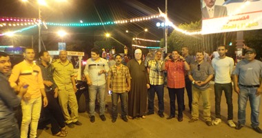 بالصور.. المئات بميدان النصر بكفر الشيخ يحتفلون بافتتاح قناة السويس