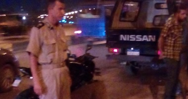 نجاة صحفى بعد سقوط سيارته من أعلى كوبرى أحمد عرابى بشبرا الخيمة