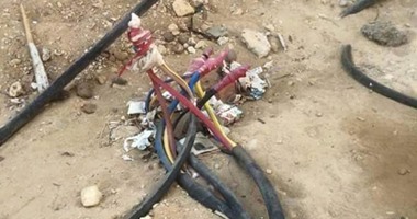 كمين الصحراوى الغربى يضبط لصوص كابلات الضغط العالى 