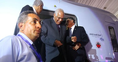 بالصور.. "النقل" تتسلم القطار المكيف رقم 14 من الهيئة العربية للتصنيع